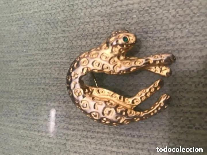 Joyeria: ANTIGUO BROCHE GATO LEOPARDO - Foto 2