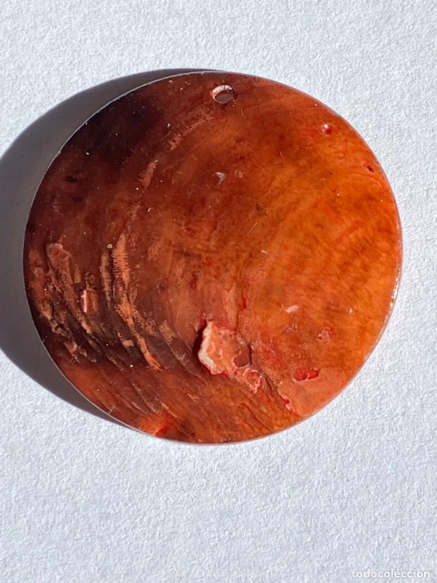 Gioielleria: Lote 10 discos n&aacute;car con agujero para colgante o pendientes.Abalorio. Bisuteria.