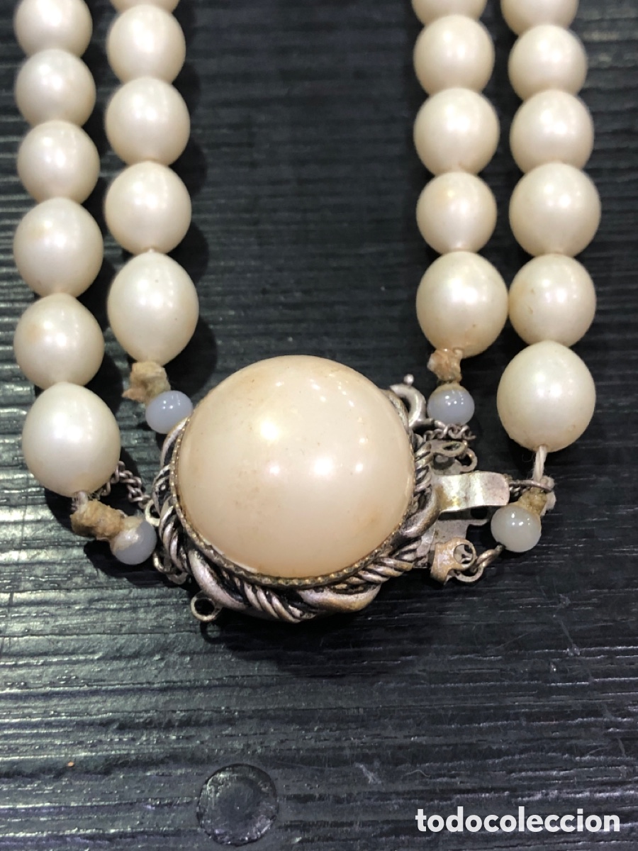 Joyeria: Antigua gargantilla de perlas (L15) - Foto 2