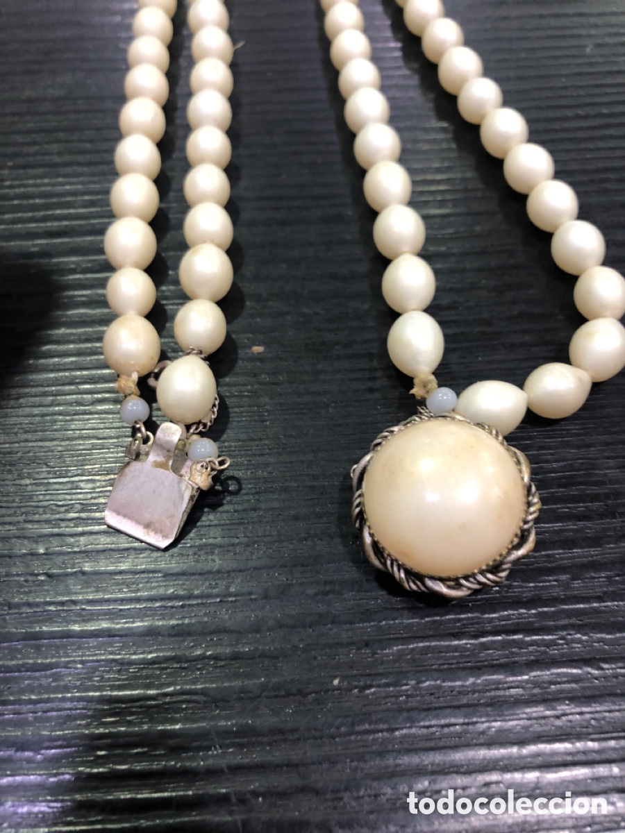 Joyeria: Antigua gargantilla de perlas (L15) - Foto 4