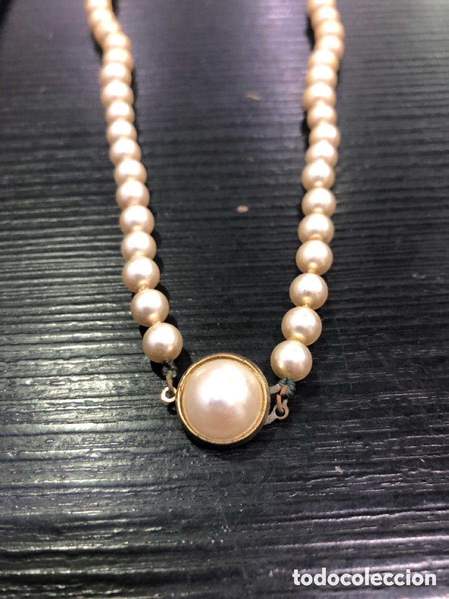 Joyeria: Antigua gargantilla de perlas (L15) - Foto 2