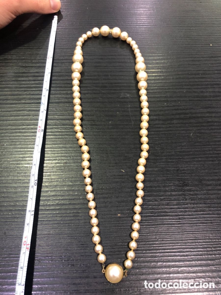 Joyeria: Antigua gargantilla de perlas (L15) - Foto 1