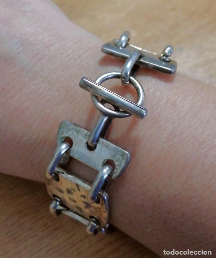 Joyeria: ANTIGUA PULSERA PLATEADA VINTAGE. - Foto 3