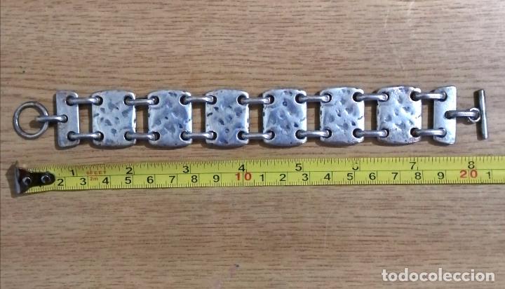 Joyeria: ANTIGUA PULSERA PLATEADA VINTAGE. - Foto 4