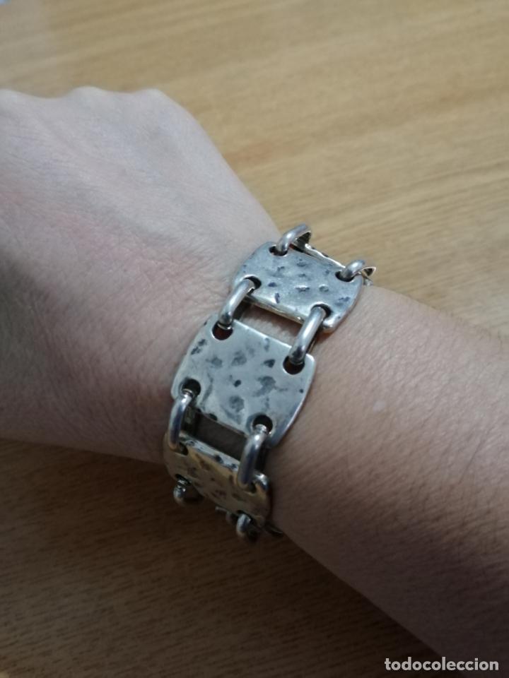 Joyeria: ANTIGUA PULSERA PLATEADA VINTAGE. - Foto 5
