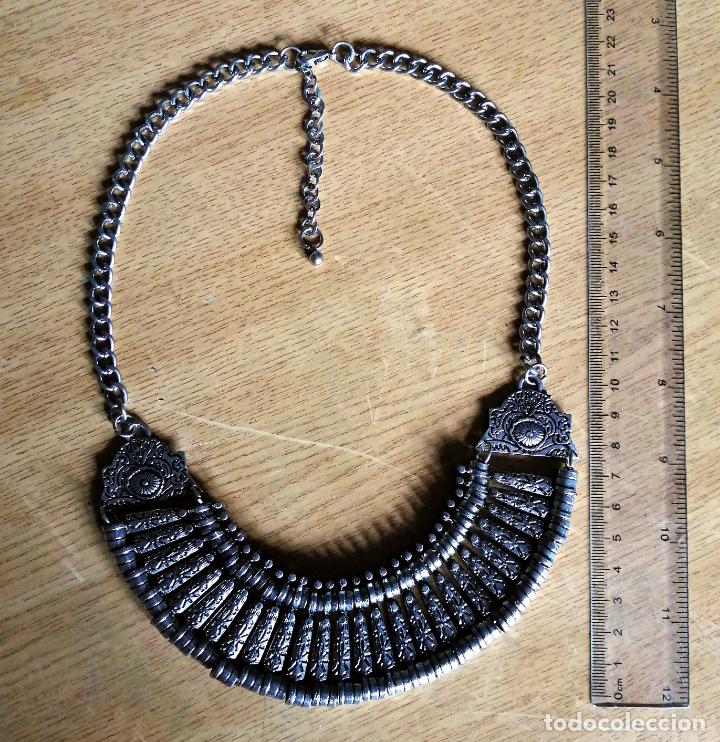 Joyeria: COLLAR MET&Aacute;LICO, PLATEADO. - Foto 2