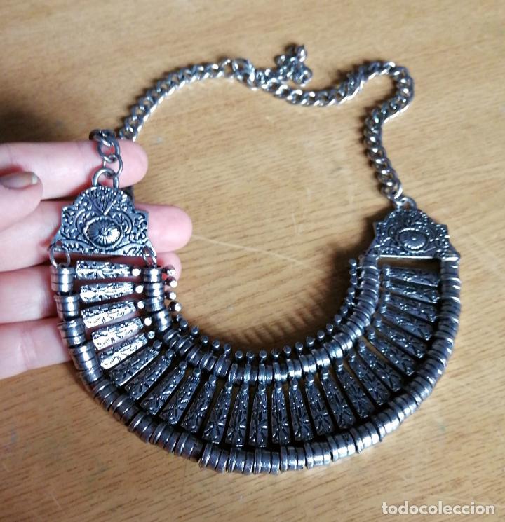 Joyeria: COLLAR MET&Aacute;LICO, PLATEADO. - Foto 3