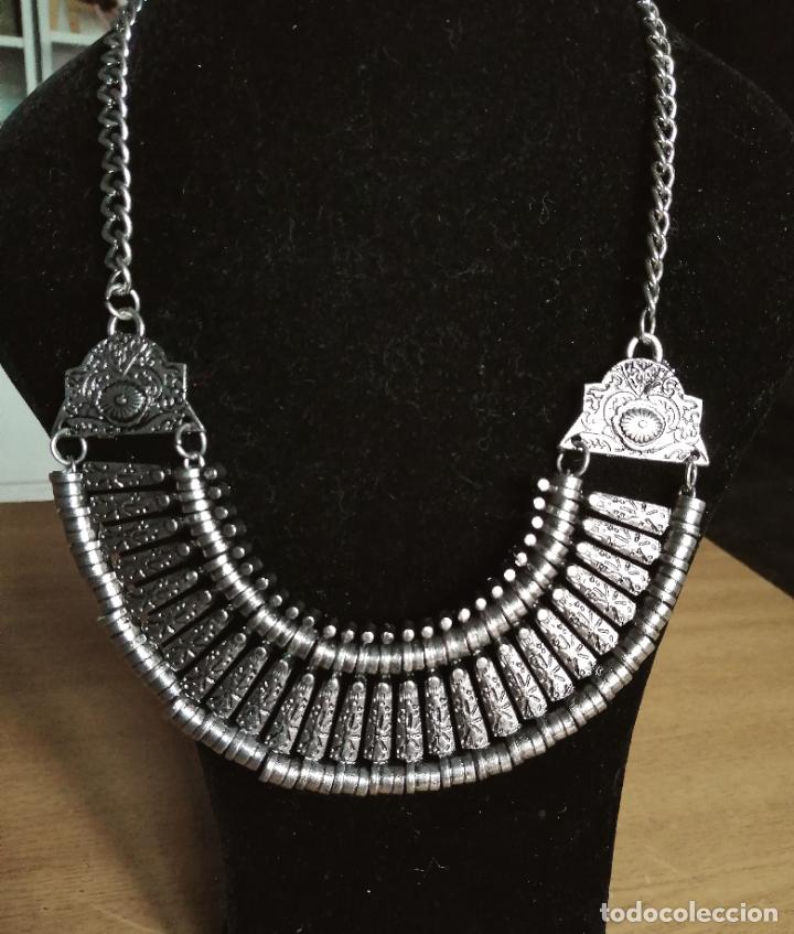 Joyeria: COLLAR MET&Aacute;LICO, PLATEADO. - Foto 1