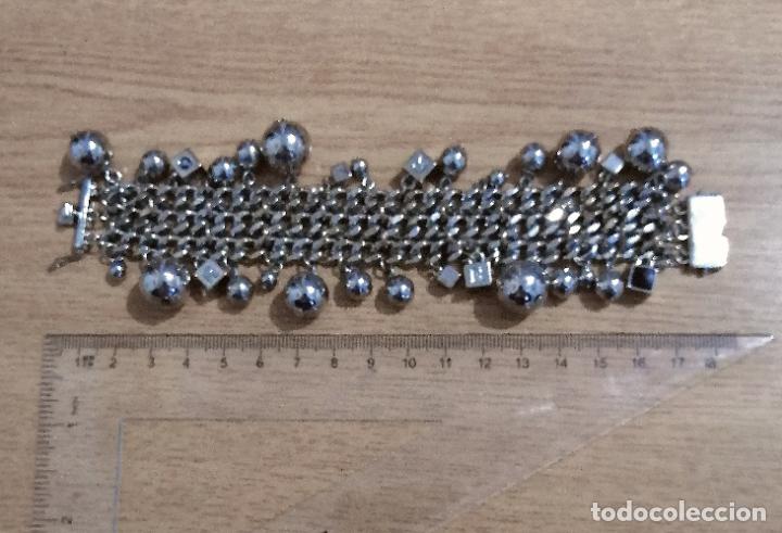Joyeria: PULSERA DE CADENA MET&Aacute;LICA PLATEADA. - Foto 2