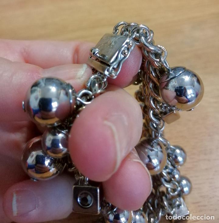 Joyeria: PULSERA DE CADENA MET&Aacute;LICA PLATEADA. - Foto 6