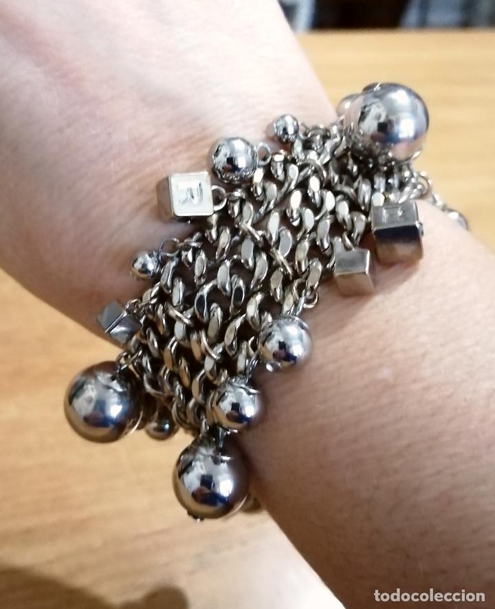 Joyeria: PULSERA DE CADENA MET&Aacute;LICA PLATEADA. - Foto 1