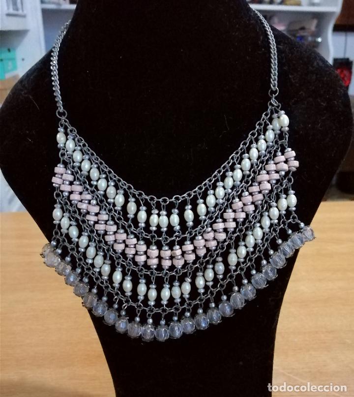 Joyeria: BONITO COLLAR CORTO, CON ABALORIOS COLGANTES. - Foto 1