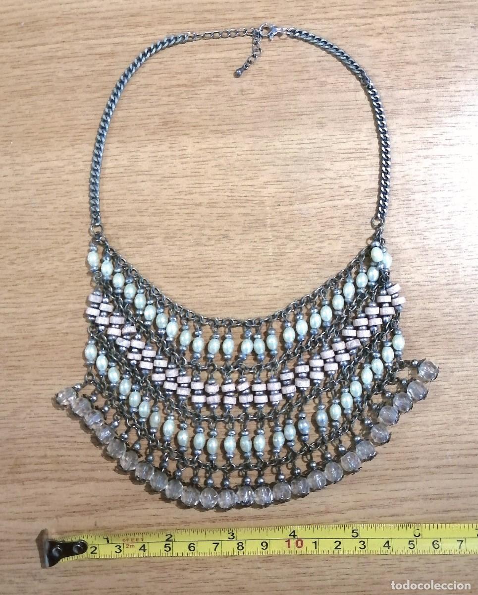 Joyeria: BONITO COLLAR CORTO, CON ABALORIOS COLGANTES. - Foto 3