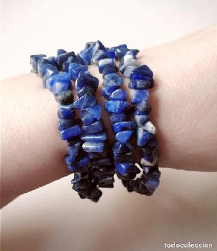 Joyeria: COLLAR CON GEMAS &Aacute;GATATAS AZULES, LAPISL&Aacute;ZULI . - Foto 1