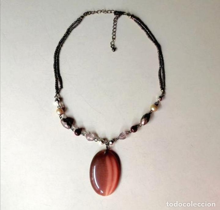 Joyeria: COLLAR CON GRAN COLGANTE DE CRISTAL. - Foto 4