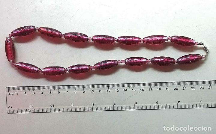Joyeria: COLLAR CON CUENTAS DE CRISTAL ROSADO. - Foto 3