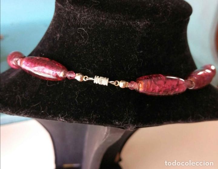 Joyeria: COLLAR CON CUENTAS DE CRISTAL ROSADO. - Foto 4
