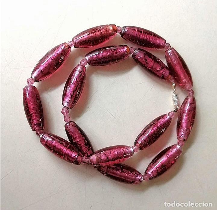 Joyeria: COLLAR CON CUENTAS DE CRISTAL ROSADO. - Foto 1
