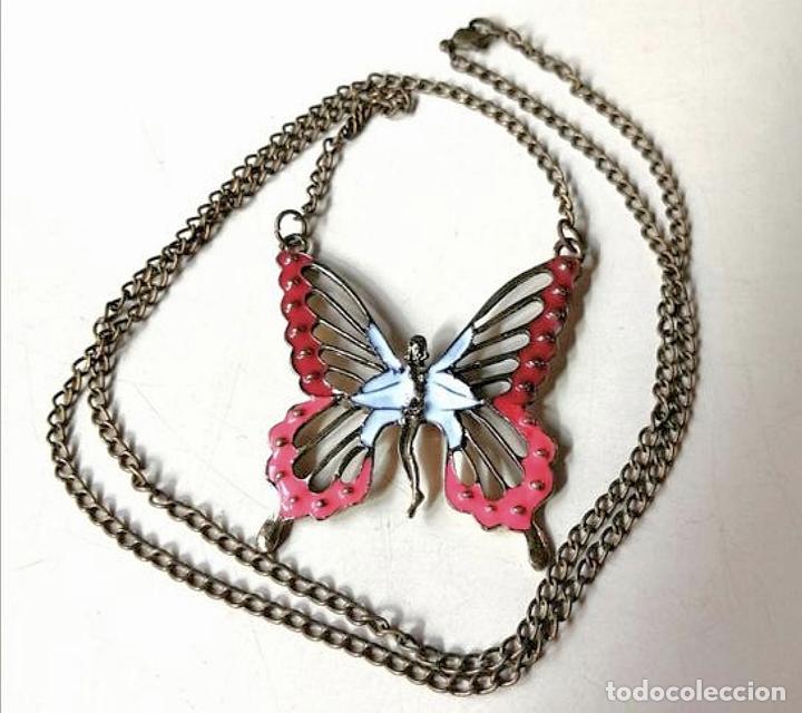 Joyeria: COLLAR CON COLGANTE DE MARIPOSA. - Foto 2