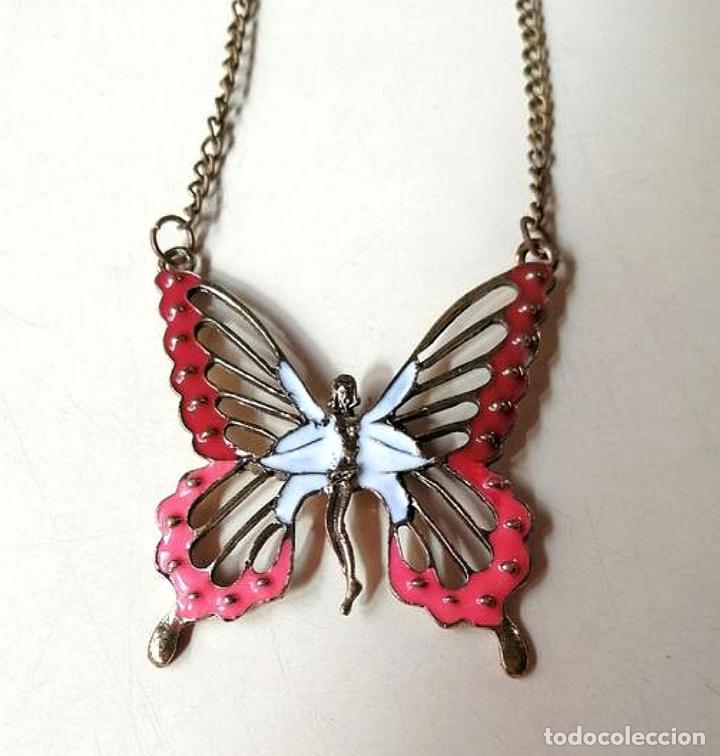 Joyeria: COLLAR CON COLGANTE DE MARIPOSA. - Foto 1