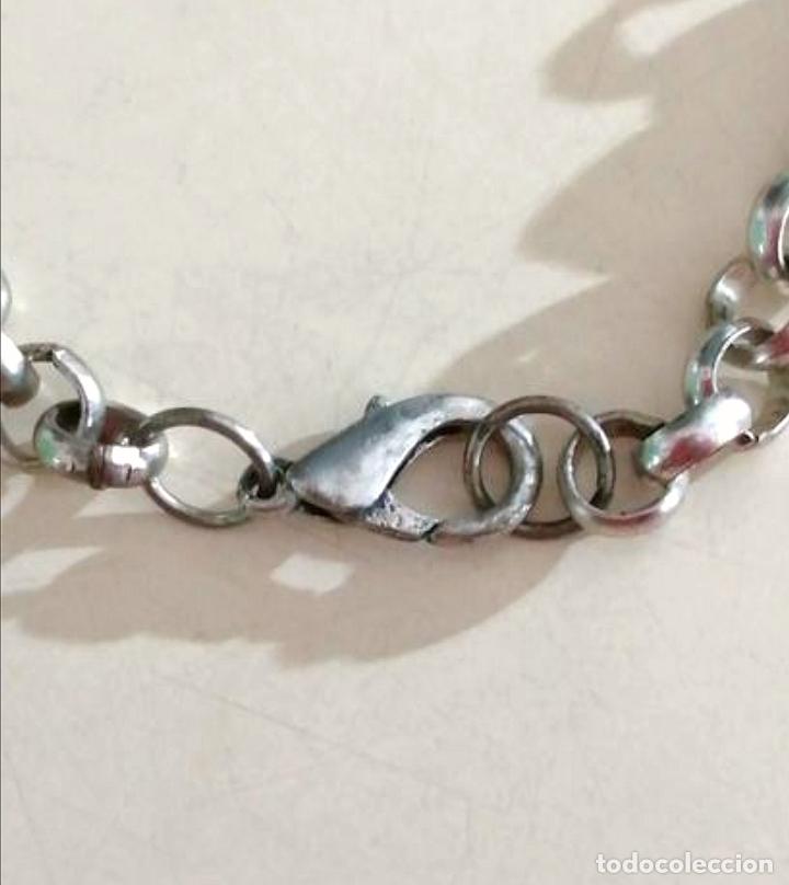 Joyeria: COLLAR LARGO MET&Aacute;LICO, CADENA FLORES. - Foto 3