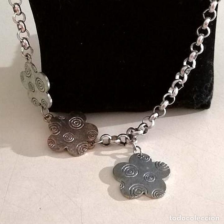 Joyeria: COLLAR LARGO MET&Aacute;LICO, CADENA FLORES. - Foto 5