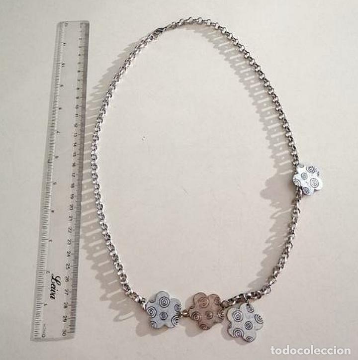 Joyeria: COLLAR LARGO MET&Aacute;LICO, CADENA FLORES. - Foto 6
