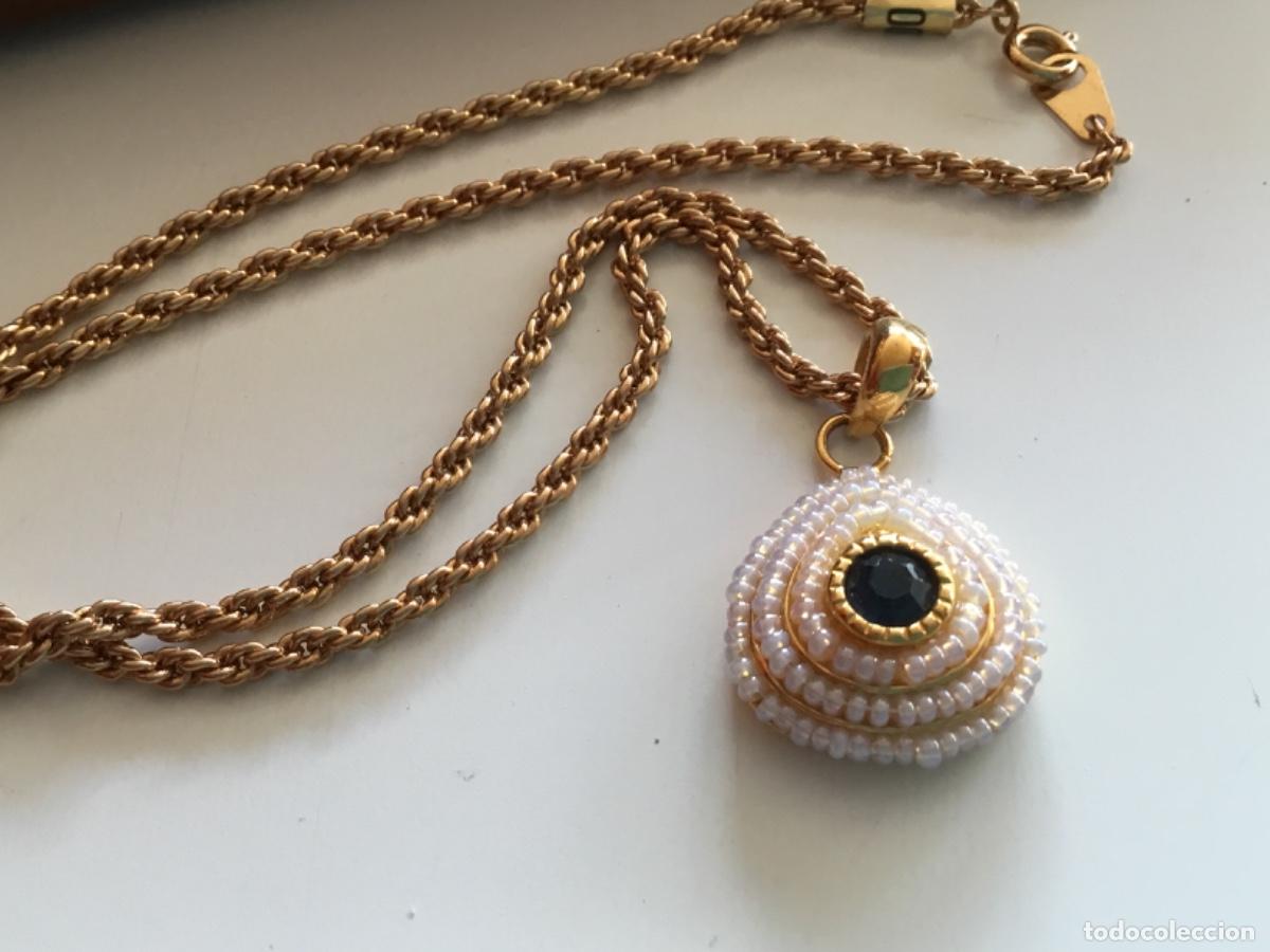Joyeria: Gargantilla con Zafiro creado y perlas - Foto 1