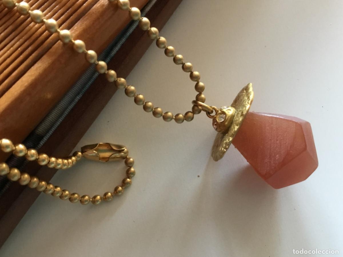 Joyeria: Gargantilla chapada en oro mate con colgante - Foto 2