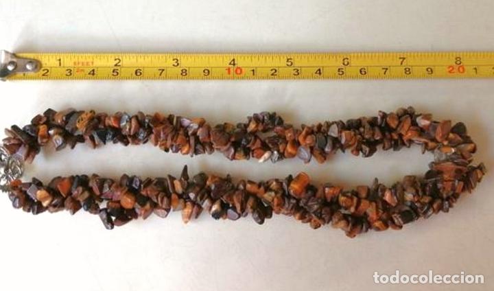 Joyeria: COLLAR CORTO, CON GEMAS DE OJO DE TIGRE. - Foto 2