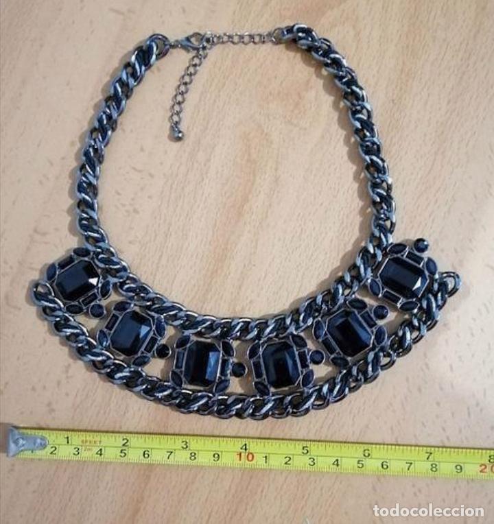 Joyeria: COLLAR CORTO MET&Aacute;LICO Y NEGRO. - Foto 4