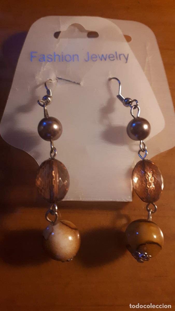 Joyeria: PENDIENTES COLGANTES BOLAS CRISTAL - VINTAGE. - Foto 2