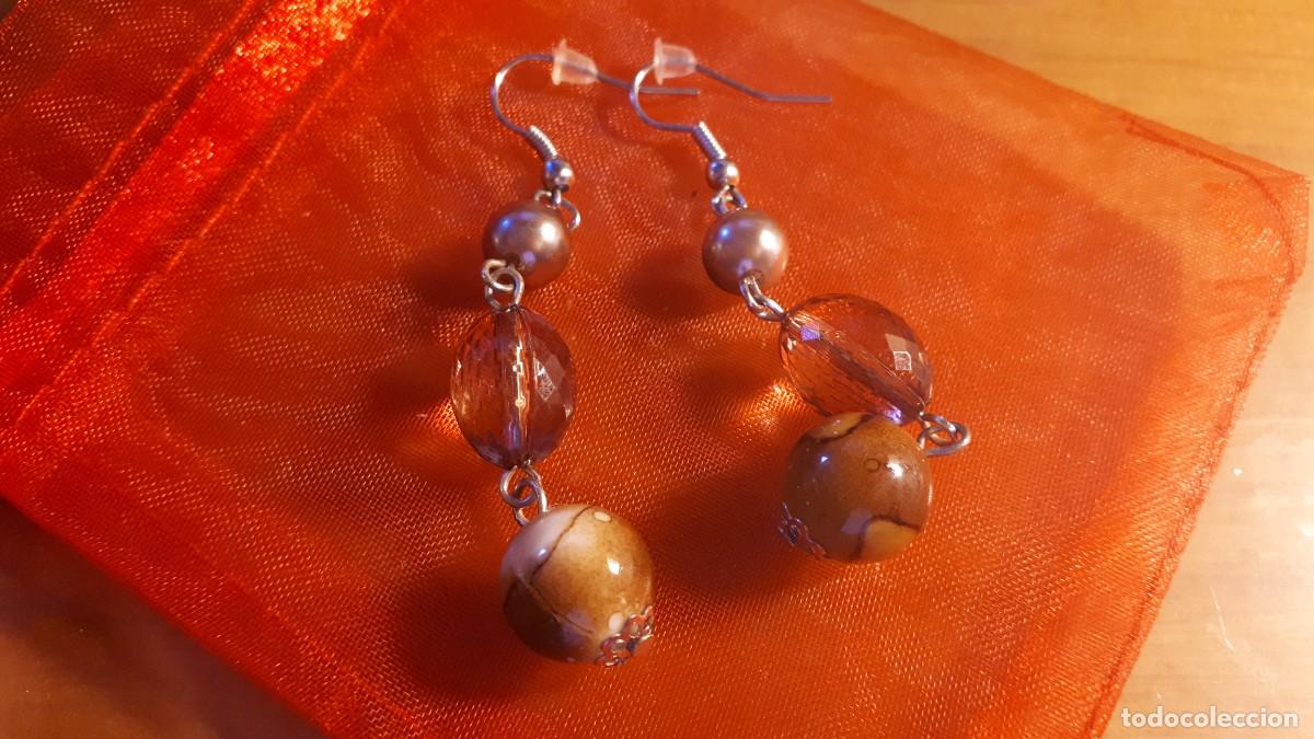 Joyeria: PENDIENTES COLGANTES BOLAS CRISTAL - VINTAGE. - Foto 3