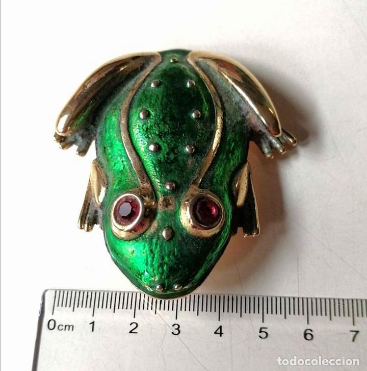 Joyeria: PRECIOSO BROCHE, FORMA DE RANA. - Foto 4