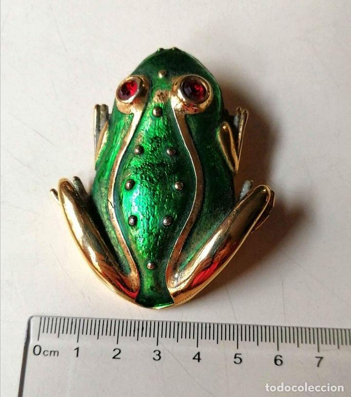 Joyeria: PRECIOSO BROCHE, FORMA DE RANA. - Foto 5
