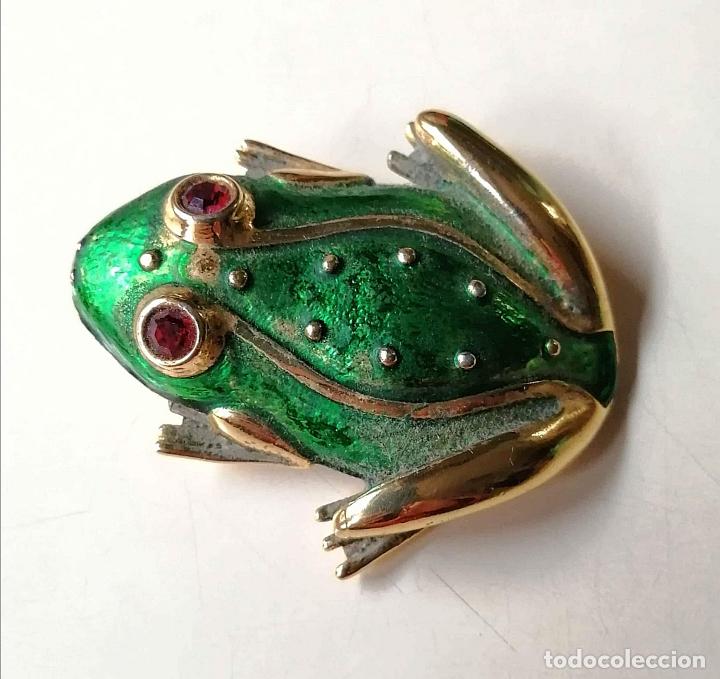Joyeria: PRECIOSO BROCHE, FORMA DE RANA. - Foto 8