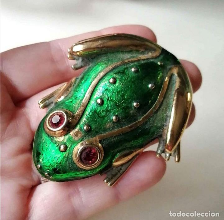Joyeria: PRECIOSO BROCHE, FORMA DE RANA. - Foto 1