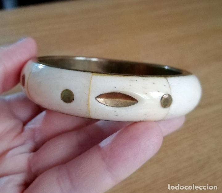 Joyeria: PULSERA, BRAZALETE EN HUESO Y LAT&Oacute;N - Foto 2