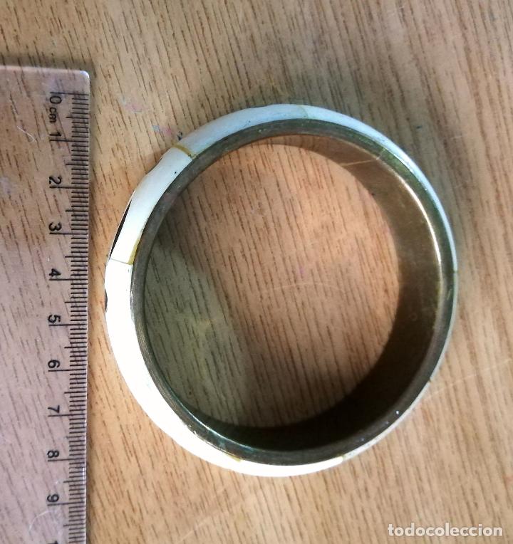 Joyeria: PULSERA, BRAZALETE EN HUESO Y LAT&Oacute;N - Foto 4