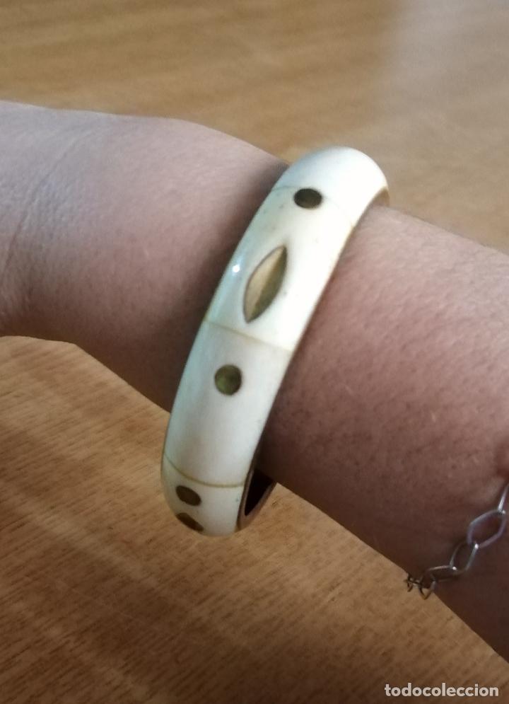 Joyeria: PULSERA, BRAZALETE EN HUESO Y LAT&Oacute;N - Foto 5