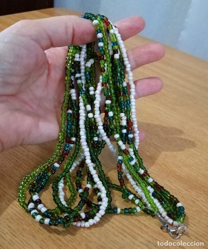 Joyeria: COLLAR LARGO, CON 5 HILERAS DE CUENTAS DE CRISTAL. - Foto 1