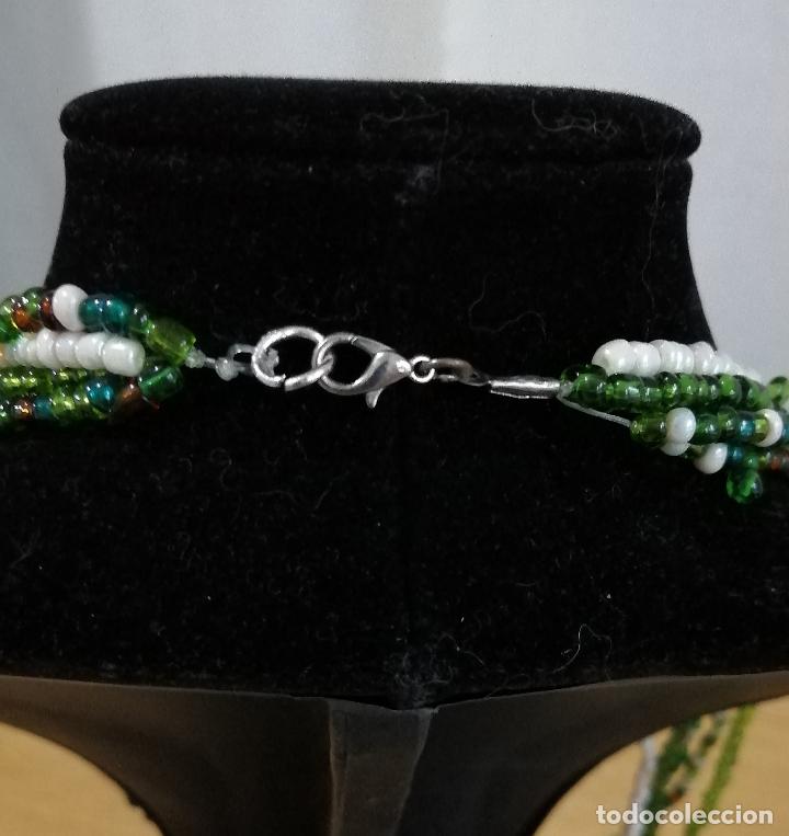 Joyeria: COLLAR LARGO, CON 5 HILERAS DE CUENTAS DE CRISTAL. - Foto 2