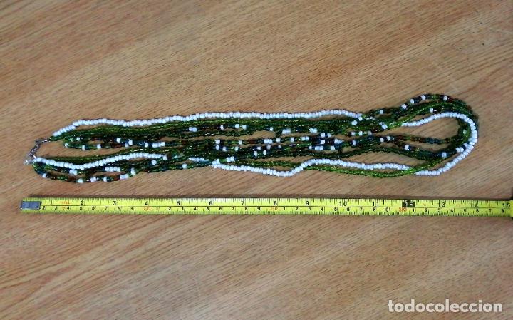 Joyeria: COLLAR LARGO, CON 5 HILERAS DE CUENTAS DE CRISTAL. - Foto 3