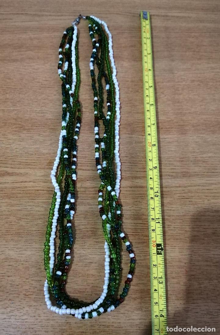 Joyeria: COLLAR LARGO, CON 5 HILERAS DE CUENTAS DE CRISTAL. - Foto 5