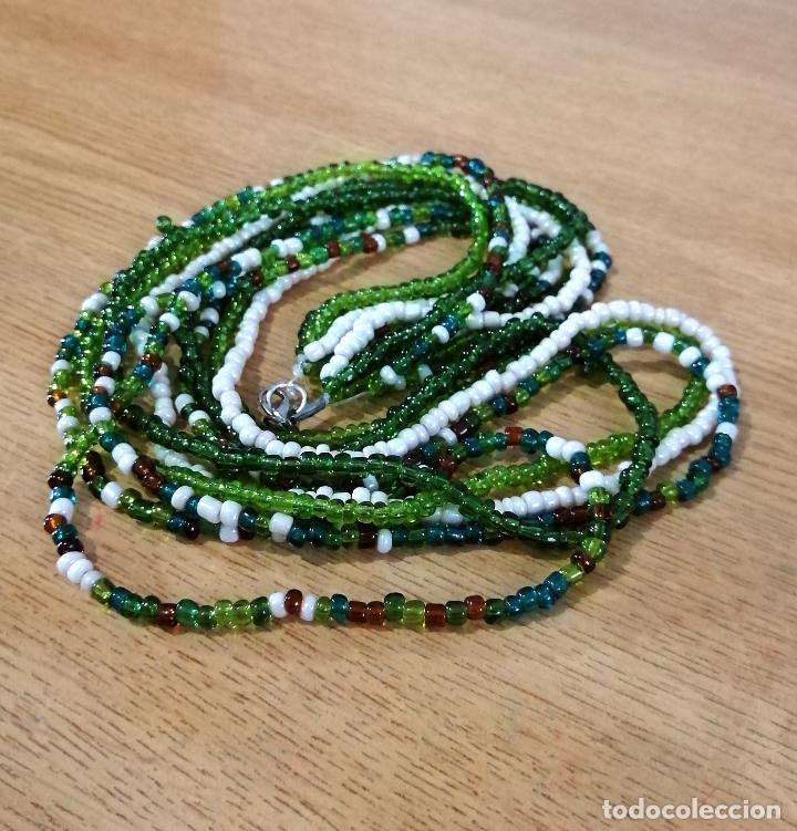 Joyeria: COLLAR LARGO, CON 5 HILERAS DE CUENTAS DE CRISTAL. - Foto 7