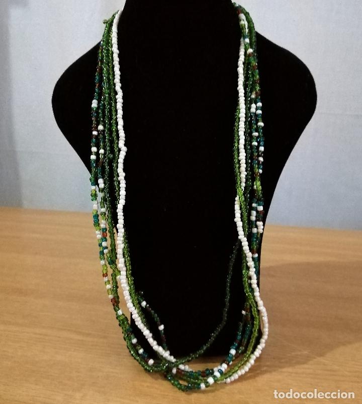 Joyeria: COLLAR LARGO, CON 5 HILERAS DE CUENTAS DE CRISTAL. - Foto 9
