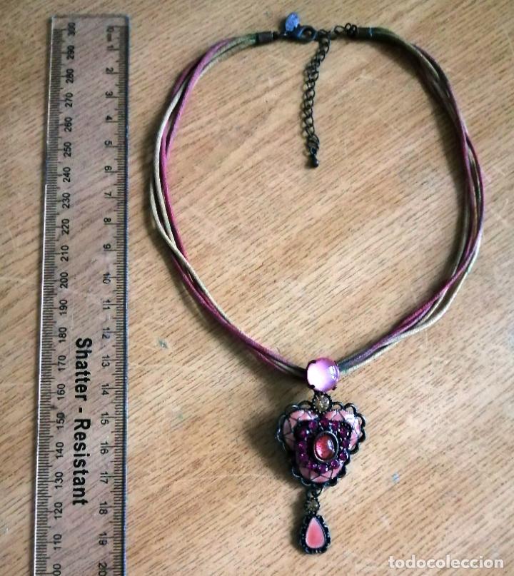 Joyeria: BONITO COLLAR CON COLGANTE ROSA. - Foto 4