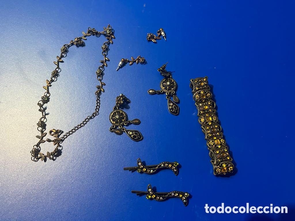 Joyeria: Conjunto de pulsera, collar, pendientes y horquillas - Foto 1