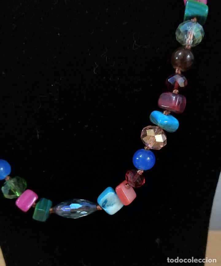 Joyeria: COLLAR CON GEMAS Y BRILLANTES CRISTALES. - Foto 3