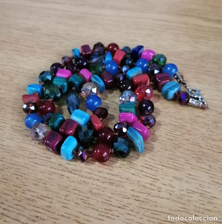 Joyeria: COLLAR CON GEMAS Y BRILLANTES CRISTALES. - Foto 5